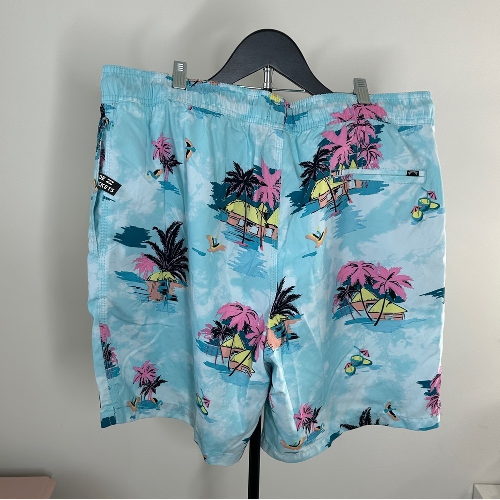 NWT Billabong Tropical Print Men's Swim Shorts XL - Picture 6 of 9